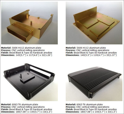 Peças de alumínio de anodização da precisão do CNC 6061 peças da estrutura da cavidade do filtro